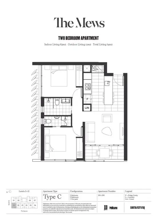 Floorplan of Homely apartment listing, 801/19 Deshon Street, Woolloongabba QLD 4102