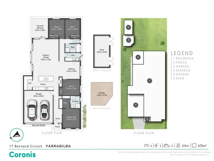 Floorplan of Homely house listing, 17 Bernard Circuit, Yarrabilba QLD 4207