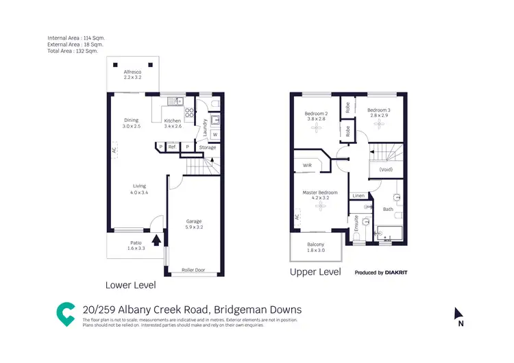Floorplan of Homely townhouse listing, 20/259 Albany Creek Road, Bridgeman Downs QLD 4035