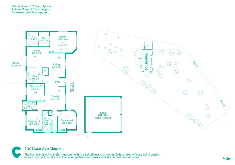 Floorplan of Homely house listing, 157 Rose Avenue, Minden QLD 4311