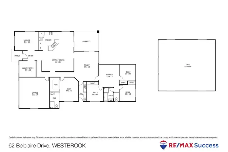 Floorplan of Homely house listing, 62 Belclaire Drive, Westbrook QLD 4350