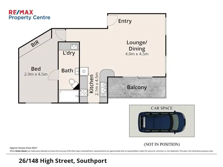 Floorplan of Homely unit listing, 26/148 High Street, Southport QLD 4215