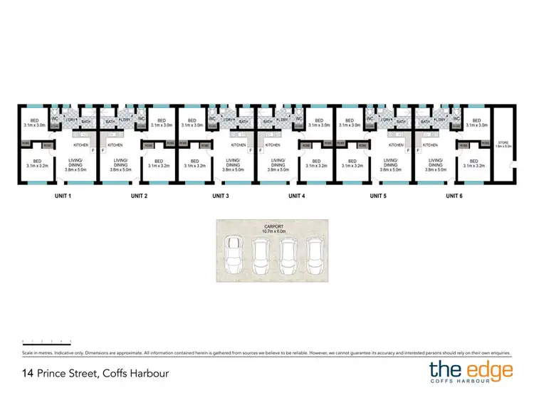 Floorplan of Homely block of units listing, 14 Prince Street, Coffs Harbour NSW 2450
