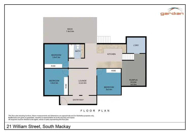 Floorplan of Homely house listing, 21 William Street, South Mackay QLD 4740