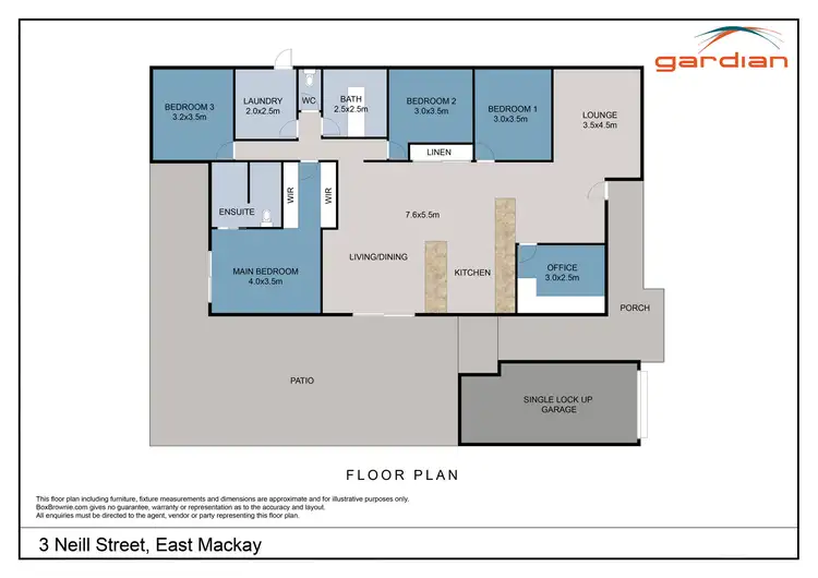 Floorplan of Homely house listing, 3 Neill Street, East Mackay QLD 4740