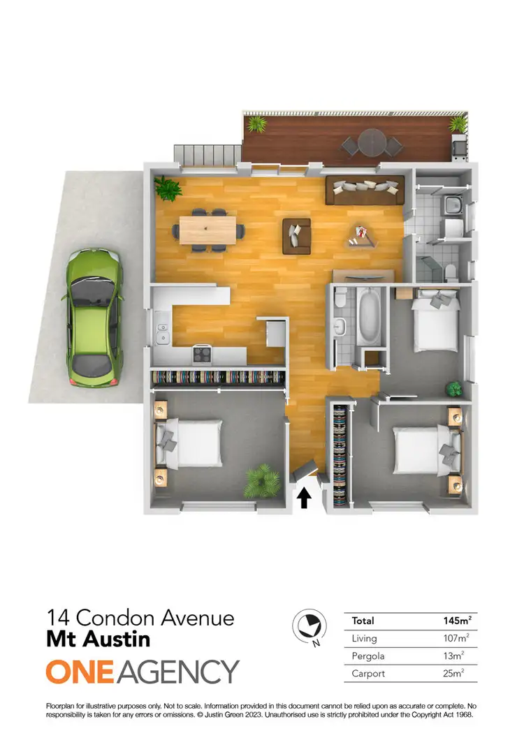 Floorplan of Homely house listing, 14 CONDON AVENUE, Mount Austin NSW 2650