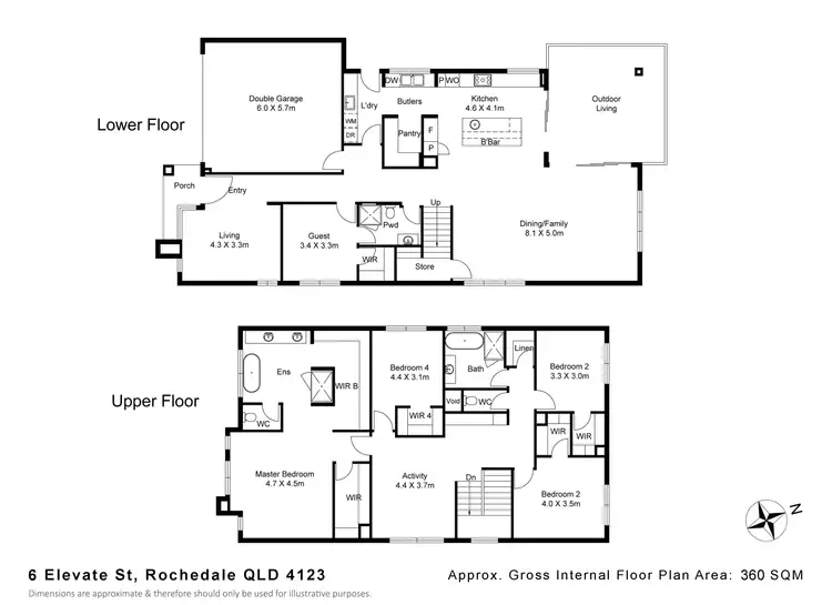 Floorplan of Homely house listing, 6 Elevate Street, Rochedale QLD 4123