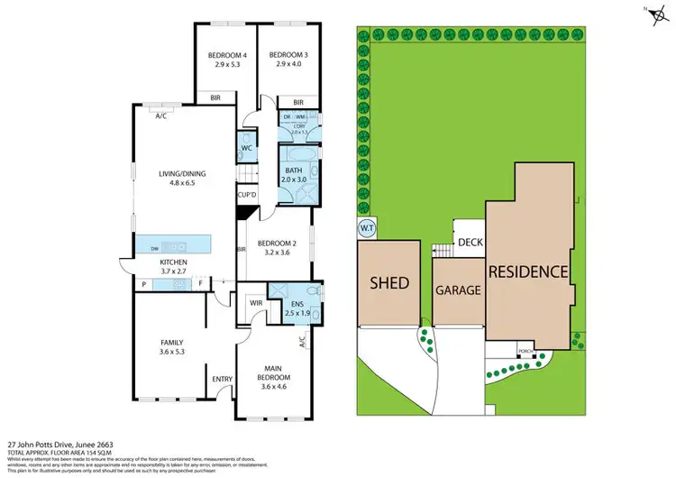 Floorplan of Homely house listing, 27 John Potts Drive, Junee NSW 2663