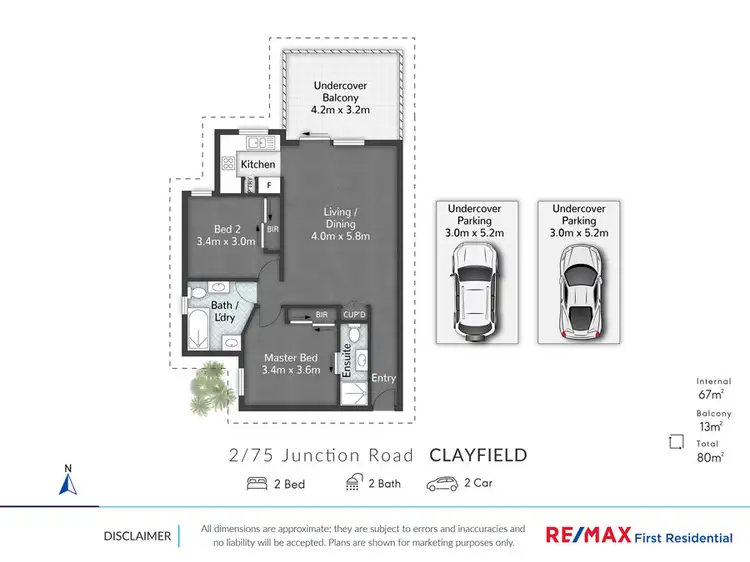 Floorplan of Homely unit listing, 2/75 Junction Rd, Clayfield QLD 4011