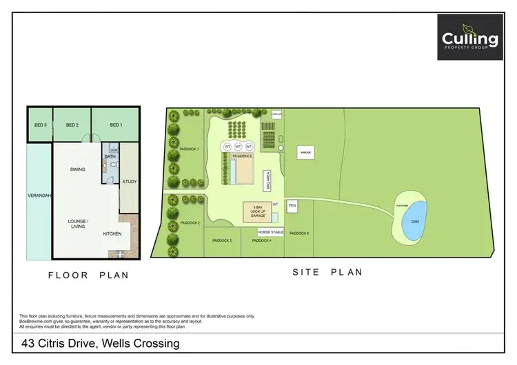 Floorplan of Homely rural property listing, 43 Citris Drive, Wells Crossing NSW 2460