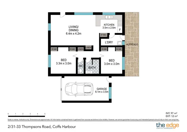 Floorplan of Homely villa listing, 2/31-33 Thompsons Road, Coffs Harbour NSW 2450