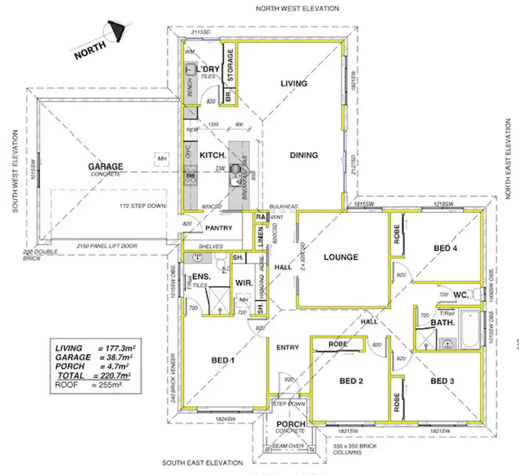 Floorplan of Homely house listing, 4 ASTLEY CLOSE, Lloyd NSW 2650