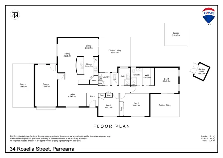 Floorplan of Homely house listing, 34 Rosella Street, Parrearra QLD 4575
