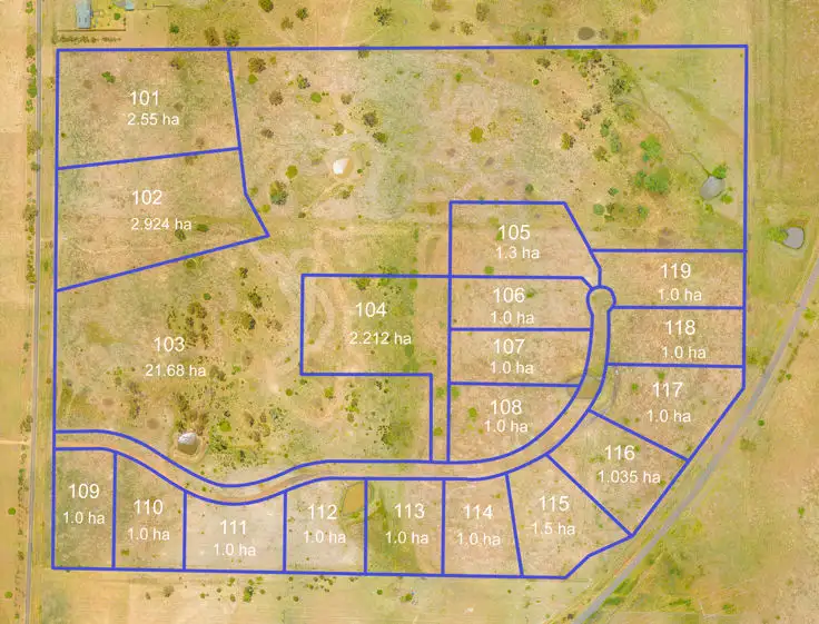Floorplan of Homely land listing, Lot 104 "Craigie Park Estate" 201 Old Gostwyck Road, Armidale NSW 2350