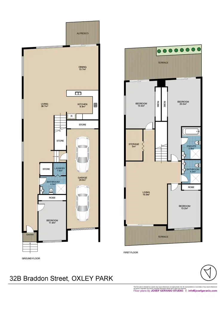 Floorplan of Homely house listing, 32B Braddon Street, Oxley Park NSW 2760