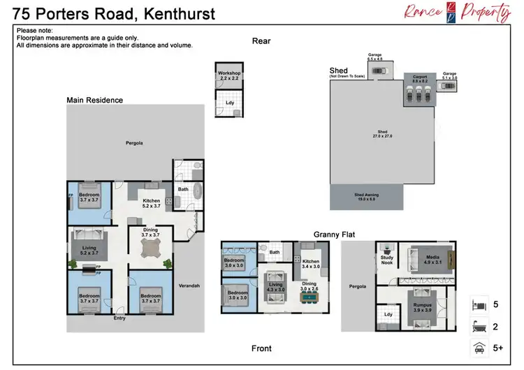 Floorplan of Homely house listing, 75 Porters Road, Kenthurst NSW 2156