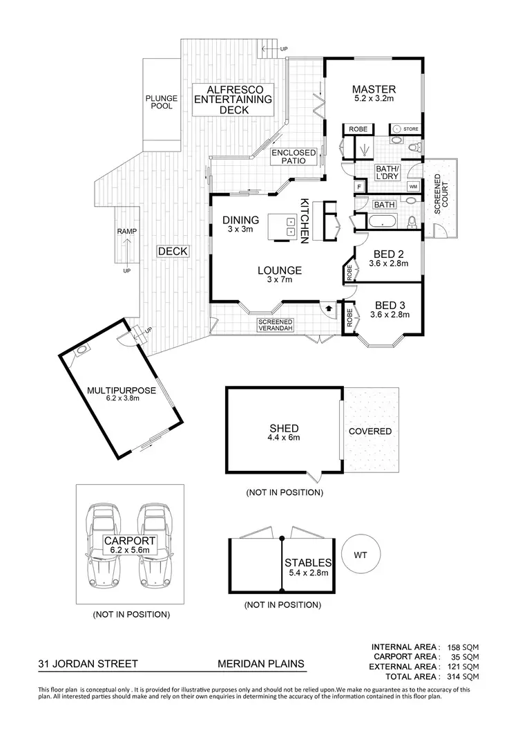 Floorplan of Homely rural property listing, 31 Jordan Street, Meridan Plains QLD 4551