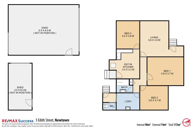 Floorplan of Homely house listing, 5 Edith Street, Newtown QLD 4350