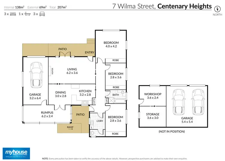 Floorplan of Homely house listing, 7 Wilma Street, Centenary Heights QLD 4350