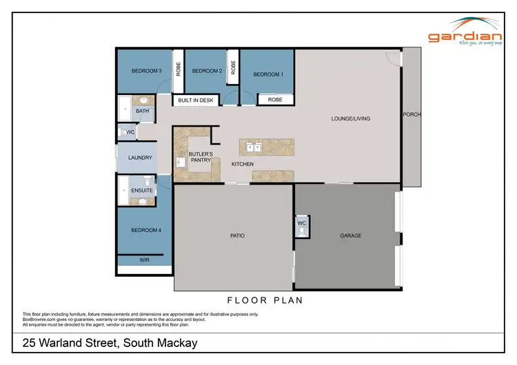 Floorplan of Homely house listing, 25 Warland Street, South Mackay QLD 4740