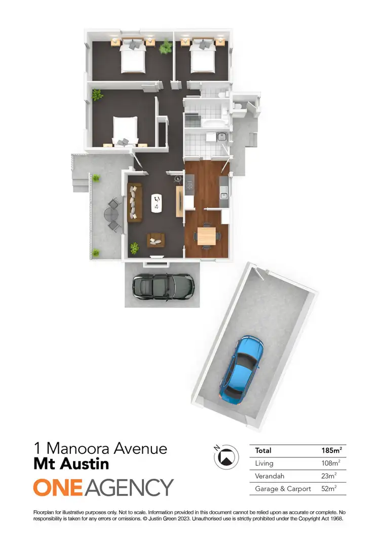 Floorplan of Homely house listing, 1 MANOORA AVENUE, Mount Austin NSW 2650