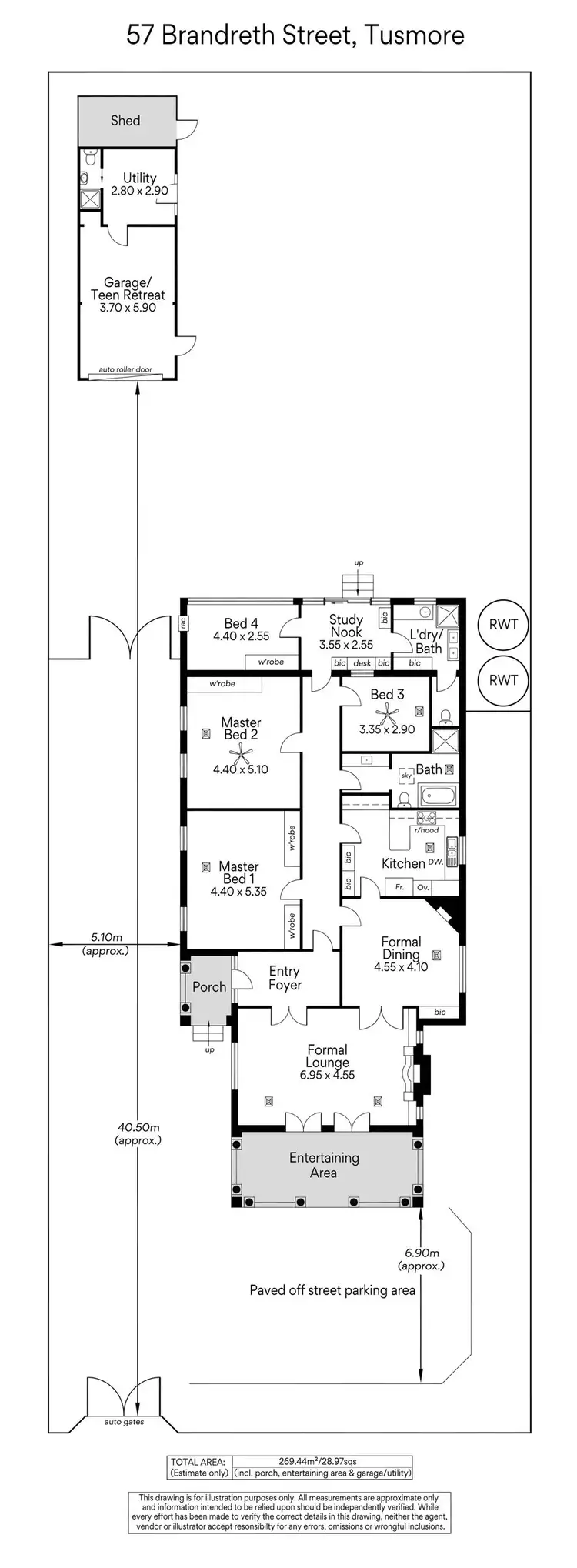 Floorplan of Homely house listing, 57 Brandreth street, Tusmore SA 5065