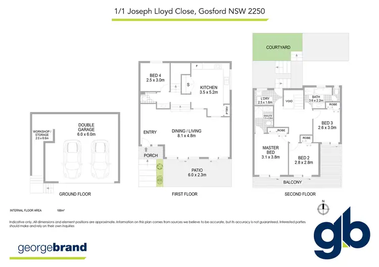 Floorplan of Homely townhouse listing, 1/1 Joseph Lloyd Close, Gosford NSW 2250