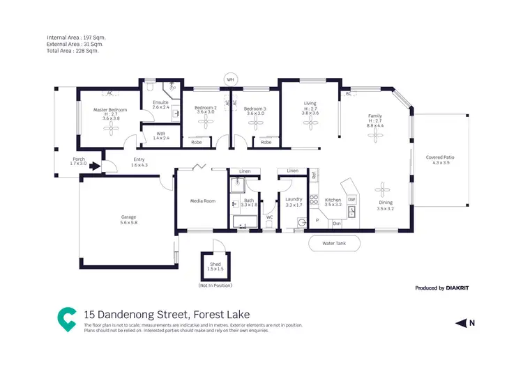 Floorplan of Homely house listing, 15 Dandenong Street, Forest Lake QLD 4078