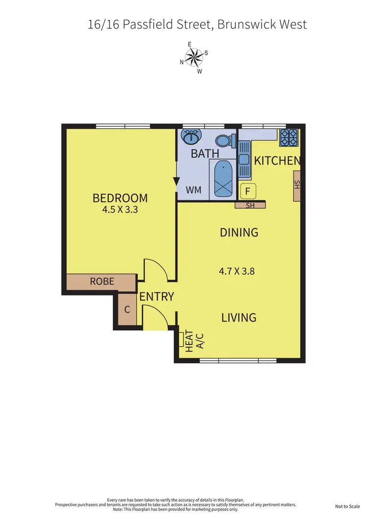 Floorplan of Homely apartment listing, 16/16 Passfield Street, Brunswick West VIC 3055