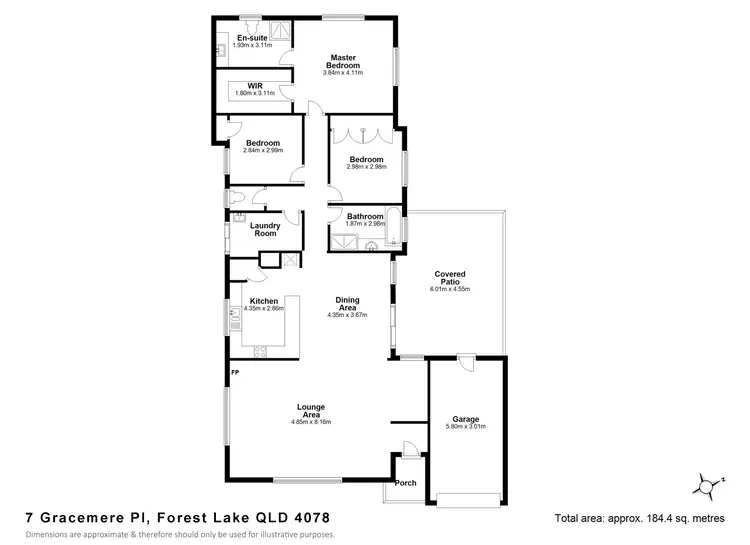Floorplan of Homely house listing, 7 Gracemere Pl, Forest Lake QLD 4078