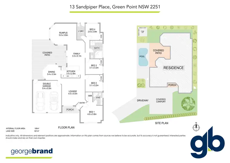 Floorplan of Homely house listing, 13 Sandpiper Place, Green Point NSW 2251