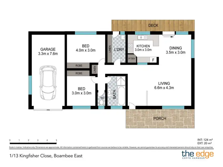Floorplan of Homely villa listing, 1/13 Kingfisher Close, Boambee East NSW 2452