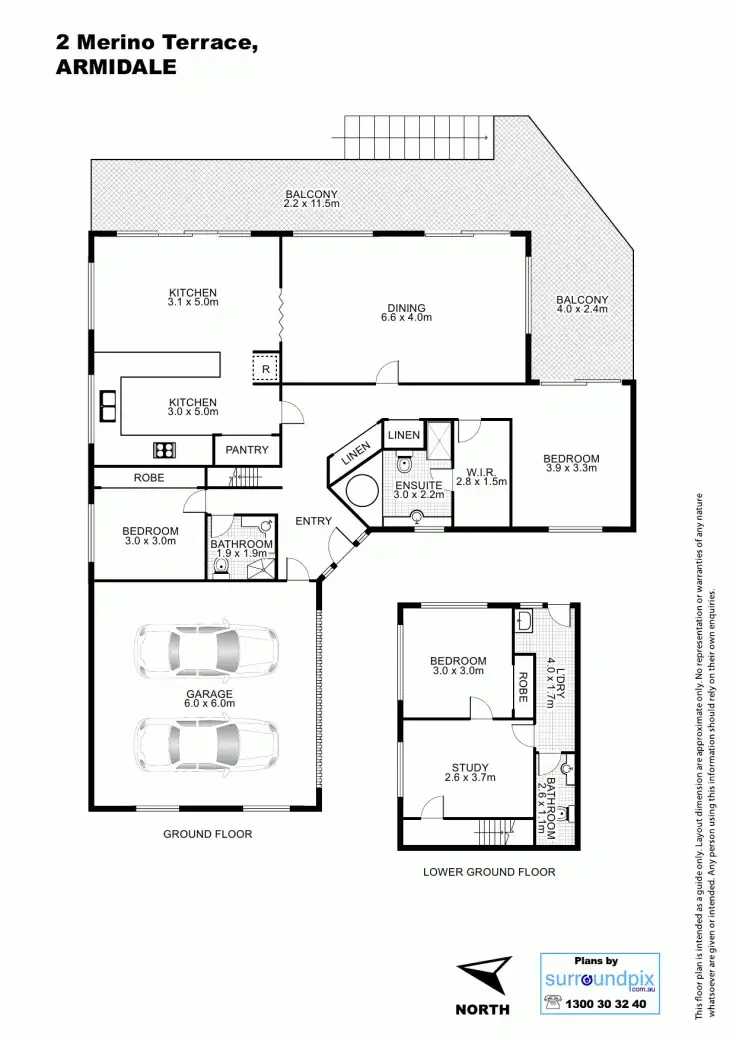 Floorplan of Homely house listing, 2 Merino Terrace, Armidale NSW 2350