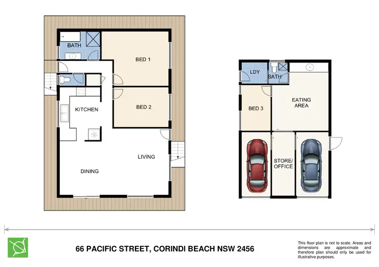 Floorplan of Homely house listing, 66 Pacific Street, Corindi Beach NSW 2456