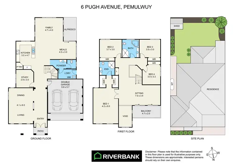 Floorplan of Homely house listing, 6 Pugh Avenue, Pemulwuy NSW 2145