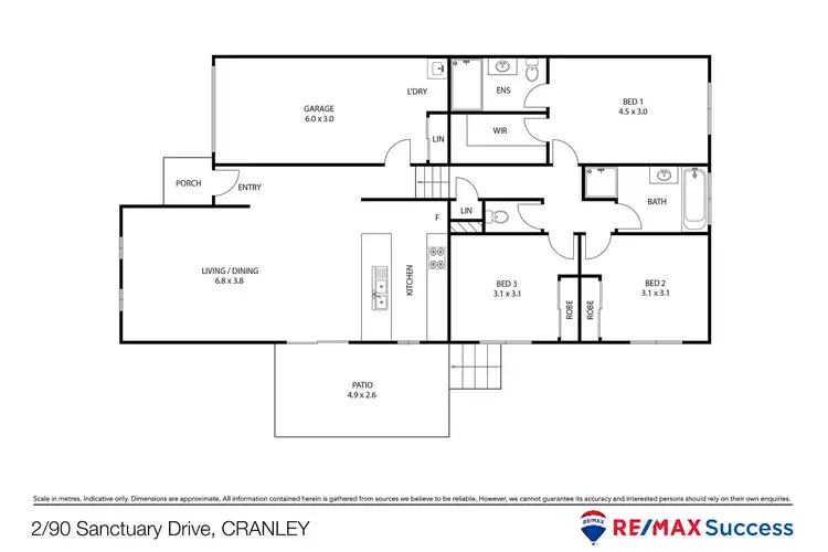 Floorplan of Homely unit listing, 2/90 Sanctuary Drive, Cranley QLD 4350