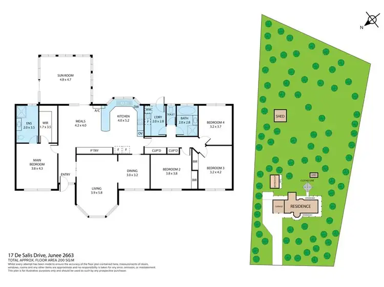 Floorplan of Homely house listing, 17 De Salis Drive, Junee NSW 2663
