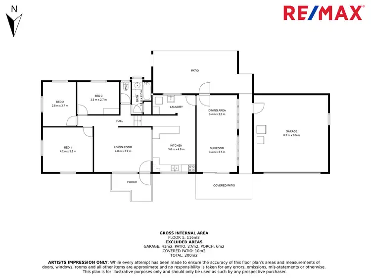 Floorplan of Homely house listing, 57 Isabella Ave, Nambour QLD 4560
