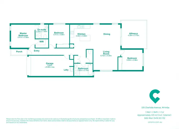 Floorplan of Homely house listing, 105 Charlotte Avenue, Nirimba QLD 4551