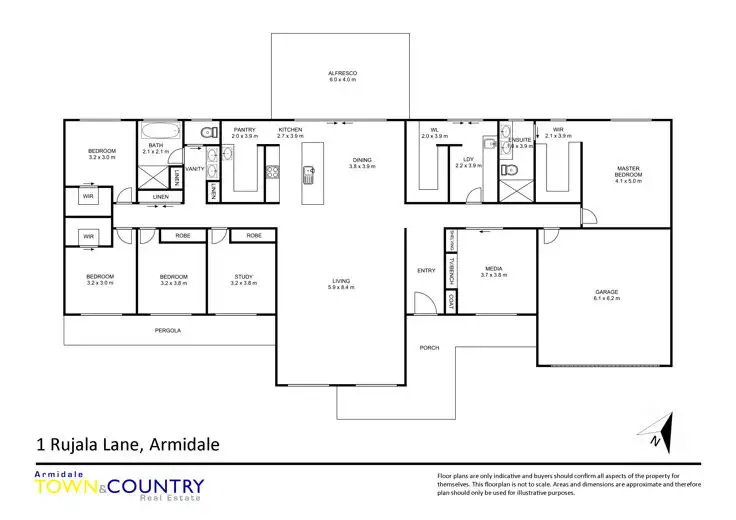 Floorplan of Homely house listing, 1 Rujala Lane, Armidale NSW 2350
