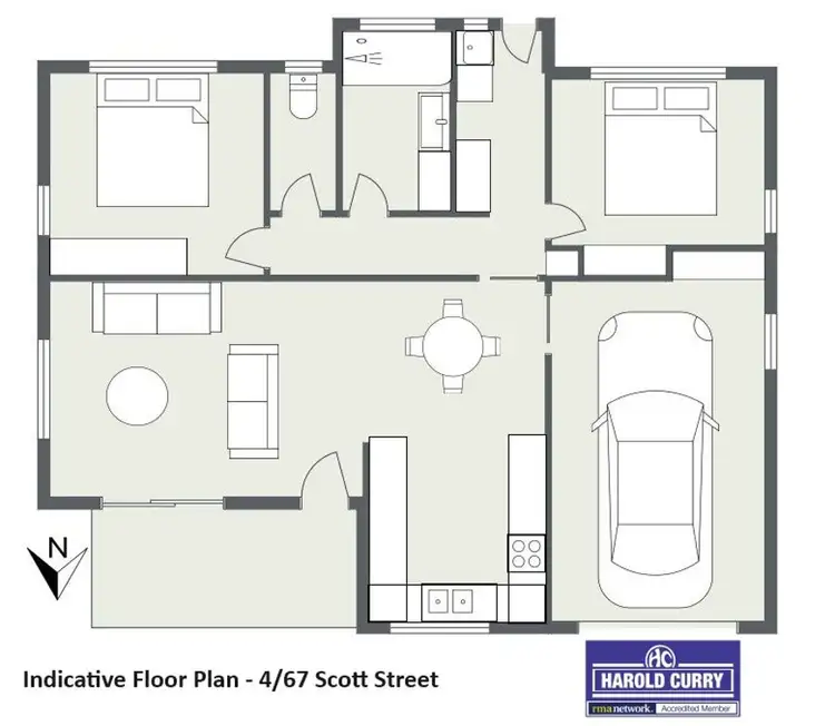 Floorplan of Homely retirement listing, 4/65-67 Scott Street, Tenterfield NSW 2372