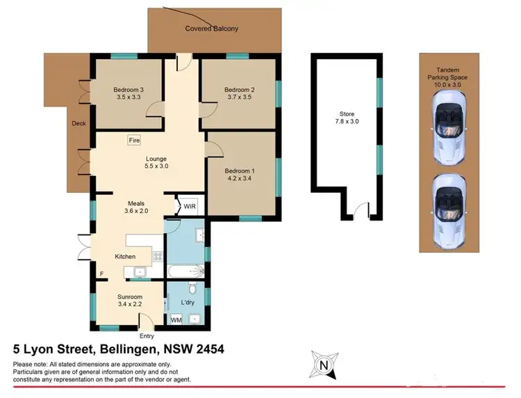 Floorplan of Homely house listing, 5 Lyon St, Bellingen NSW 2454