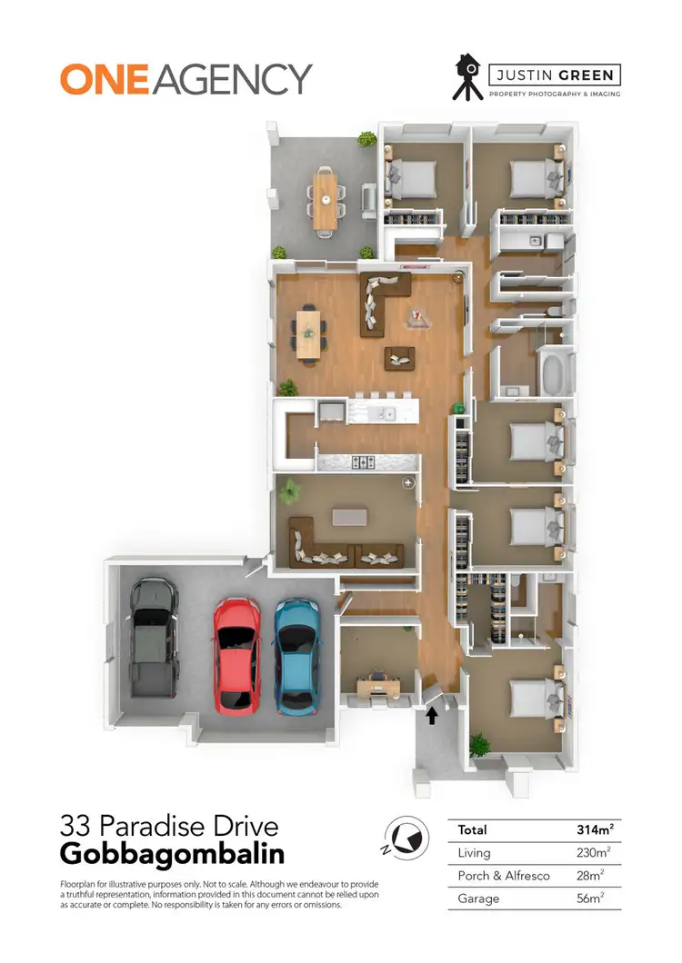 Floorplan of Homely house listing, 33 PARADISE DRIVE, Gobbagombalin NSW 2650