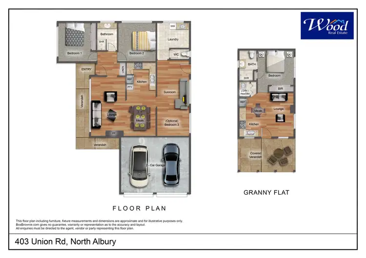 Floorplan of Homely house listing, 403 Union Rd, North Albury NSW 2640
