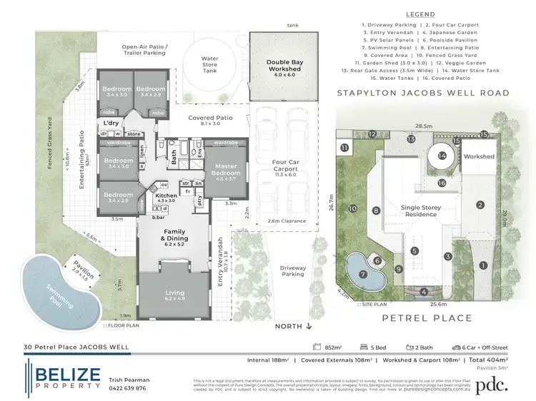 Floorplan of Homely house listing, 30 Petrel Place, Jacobs Well QLD 4208