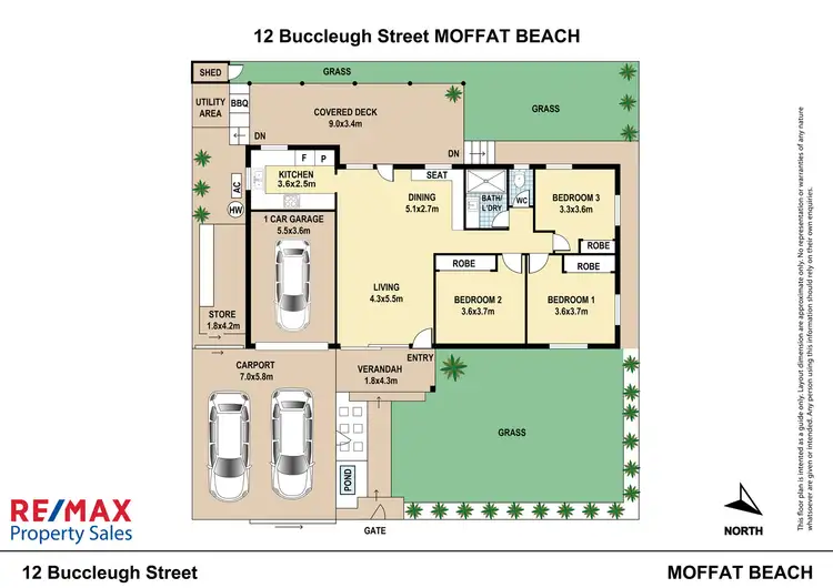 Floorplan of Homely house listing, 12 Buccleugh Street, Moffat Beach QLD 4551