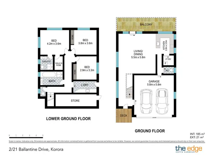 Floorplan of Homely house listing, 2/21 Ballantine Drive, Korora NSW 2450