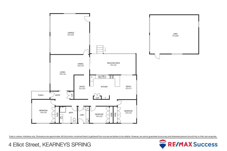 Floorplan of Homely house listing, 4 Elliott Street, Kearneys Spring QLD 4350