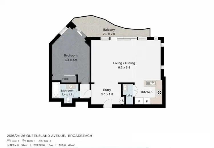 Floorplan of Homely apartment listing, Address available on request