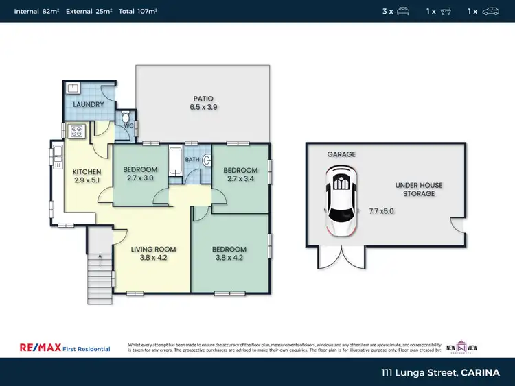Floorplan of Homely house listing, 111 Lunga Street, Carina QLD 4152